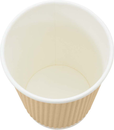vidaXL Ποτήρι μιας Χρήσης Χάρτινo Καφέ 240ml 500τμχ