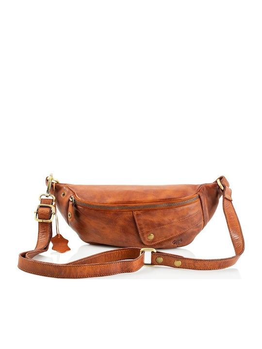 Leather Waist Bag Tabac Brown
