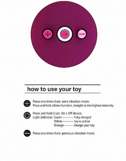 Vive Ombra Classic Vibrator 21cm Magenta