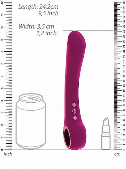 Vive Ombra Classic Vibrator 21cm Magenta
