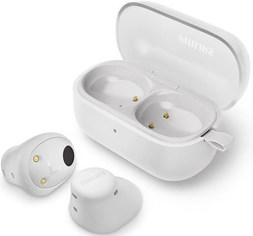 Philips TAT2149 In ear Bluetooth хендсфри Слушалки с Устойчивост на Пот и Кутийка за Зареждане Бял