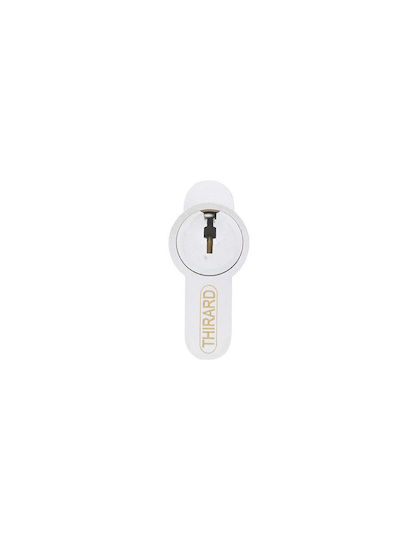 Thirard Lock Cylinder Security 60mm (30-30) with Knob and 3 Keys White