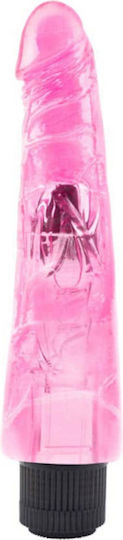 Chisa Novelties Hi-Rubber Dildo Realistic Vibrator 23cm Pink