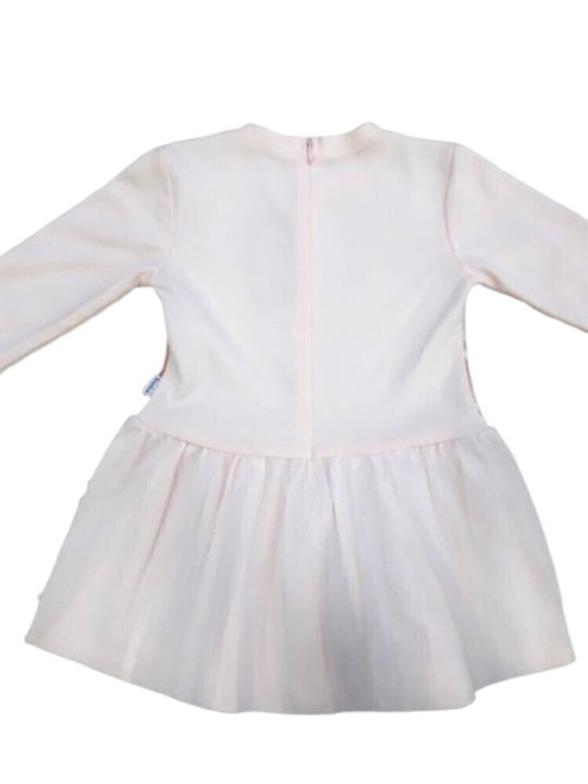 Girls Dress Long Sleeve Tulle White