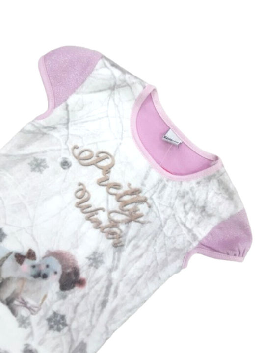 Kids Dress Short Sleeve with Accessories White
