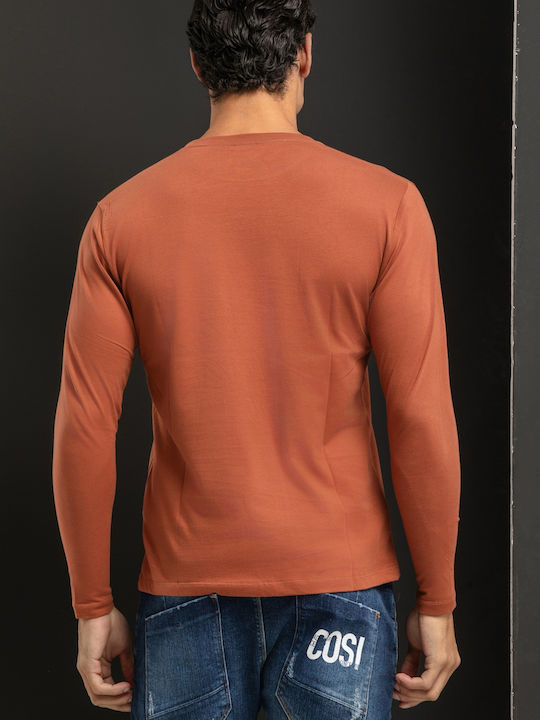 Eggo Long Sleeve Brown Blouse