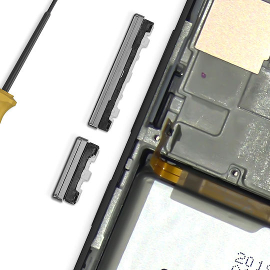 Clappio Power Lautstärketaste Samsung Galaxy A51 Schwarz