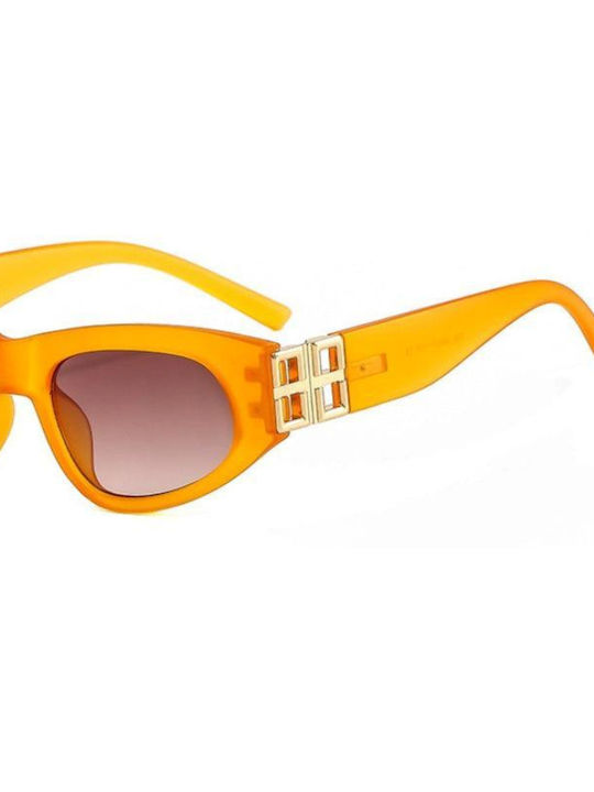 SeeVision Sunglasses with Yellow Plastic Frame and Brown Gradient Lens ORANGE-ONESIZE-4-3-936-50048