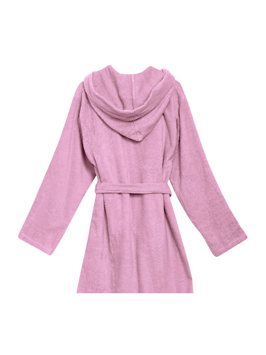 Das Home Παιδικό Μπουρνούζι Pink Nude με Κουκούλα