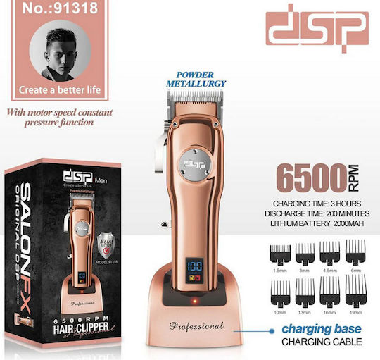 DSP Profesională Reîncărcabilă Mașină de Tuns Rose Gold 617239
