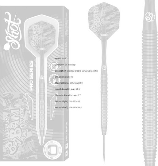 Bradley Brooks 90% 25g Steeltip