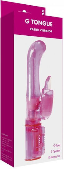 Me You Us G Tongue Δονητής Rabbit Rabbit Vibrator 14cm Ροζ