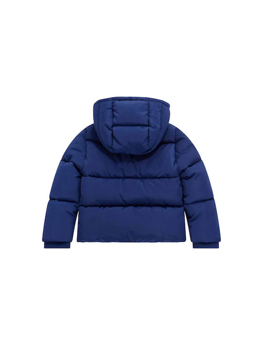 Guess Kids Casual Jacket with Hood Blue