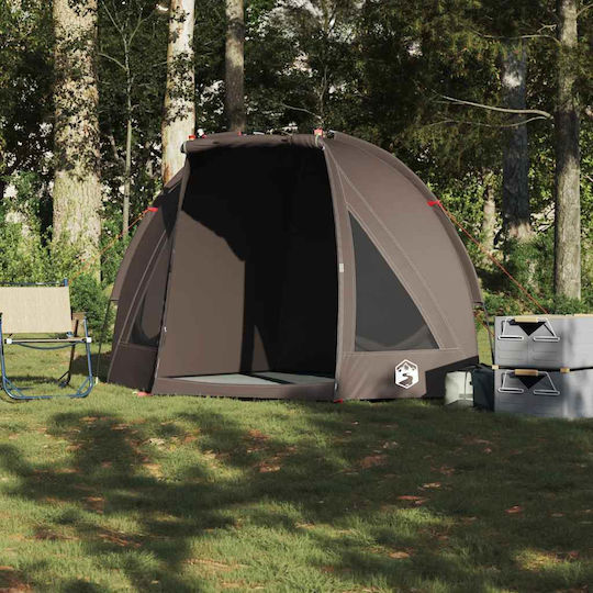 vidaXL Automatic Camping Tent Pop Up Brown for 1 Person 210x170x125cm