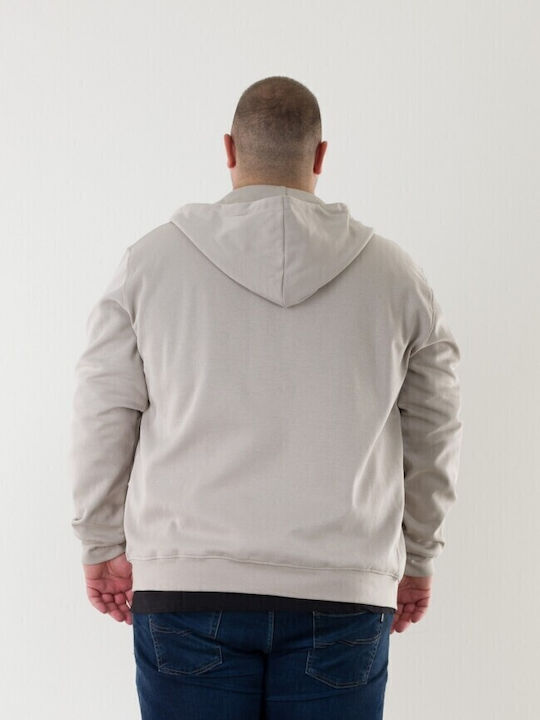 Herren Sweatshirt Mit Kapuze In Creme