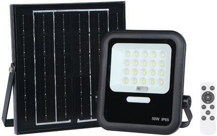 Eurolamp Waterproof Solar LED Floodlight 100W Natural White 4000K IP65