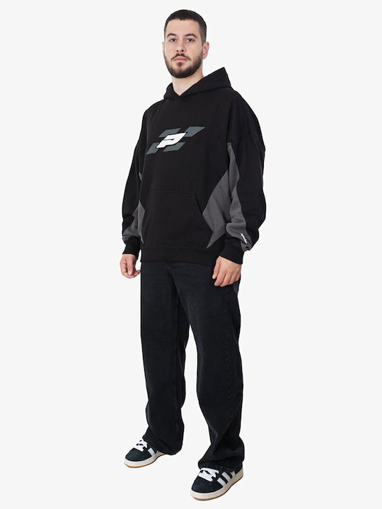 Sweatshirt with Hood Black