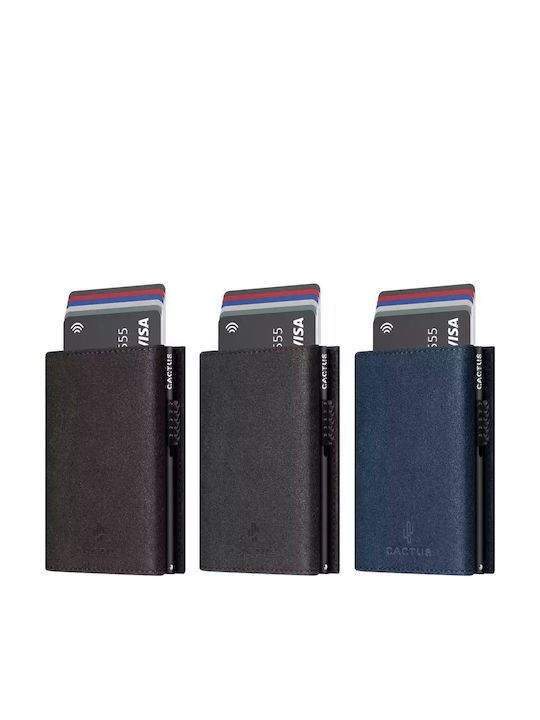 Men's Wallet Cards with RFID Blue