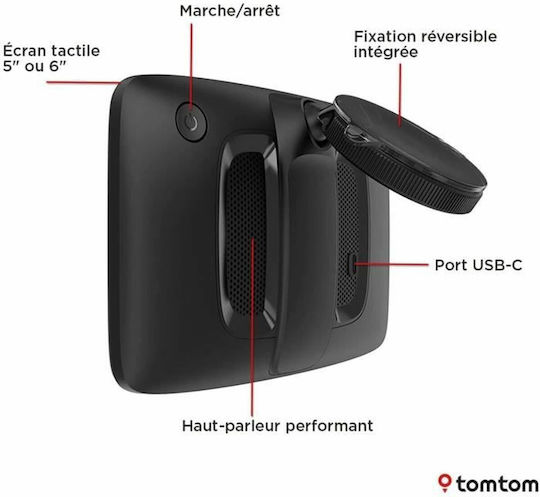 TomTom Dispozitiv de Navigație GPS cu Ecran 6" Bluetooth / Wi-Fi & Slot card