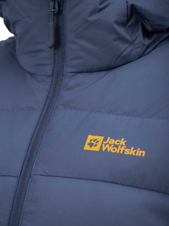 Jack Wolfskin Jachetă Impermeabilă Albastru