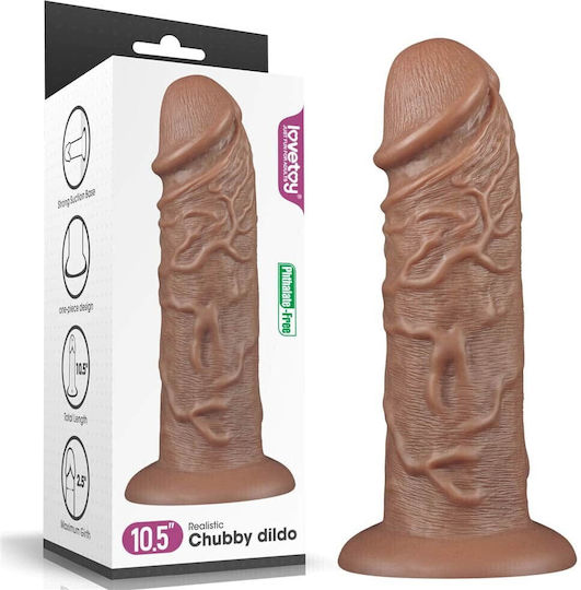 Lovetoy Realistichen Debel Dildo Sŭs Smukatelna Chashka Kafyav 26.6cm