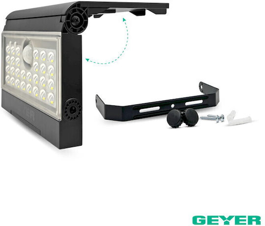 Geyer Wasserdicht Solar LED Flutlicht 4W Kaltweiß 6500K IP65
