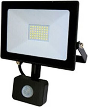 Heda Waterproof LED Flood Light 30W Cold White 6300K with Motion Sensor IP65