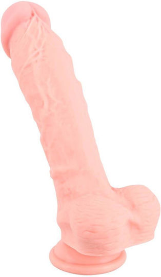 You2Toys Medical Silicone Realistisches Dildo mit Hoden und Saugnapf Fleisch 24cm