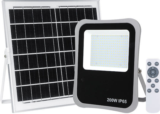 Lucas Στεγανός Ηλιακός Προβολέας LED 200W Ψυχρό Λευκό 6400K IP66