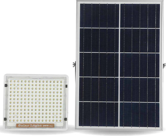 Lucas Στεγανός Ηλιακός Προβολέας LED 300W Ψυχρό Λευκό 6400K με Τηλεχειριστήριο IP66
