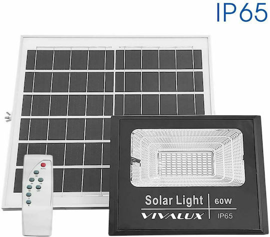 Vivalux Στεγανός Ηλιακός Προβολέας LED 15W Ψυχρό Λευκό 6400K IP65