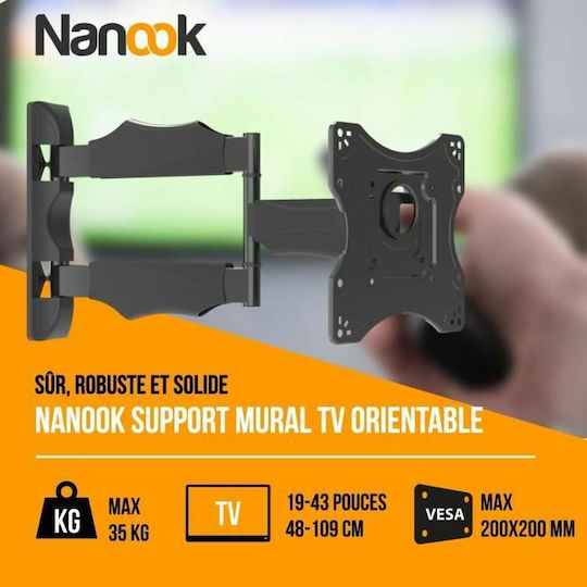 Nanook 1238820 Wall TV Mount Silver