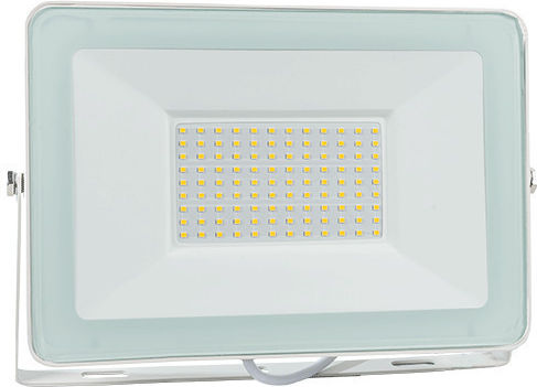 Elmark Vega100 Slim Στεγανός Προβολέας LED 100W Θερμό Λευκό 3000K IP65