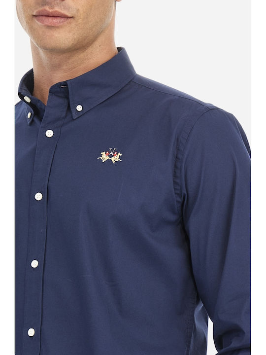 La Martina Long-sleeved Shirt Blue