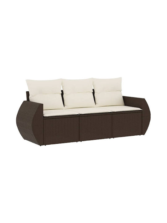 Baumsessel-Sofa Außenbereich Rattan mit Kissen 55x55cm