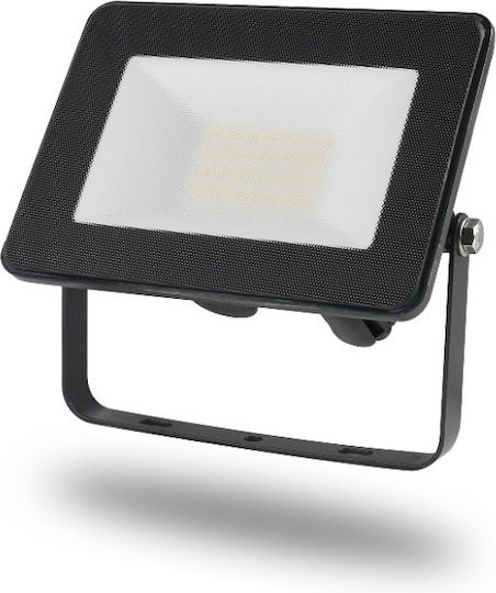 Lucas LED Στεγανός Προβολέας LED 20W Θερμό Λευκό 3000K IP66