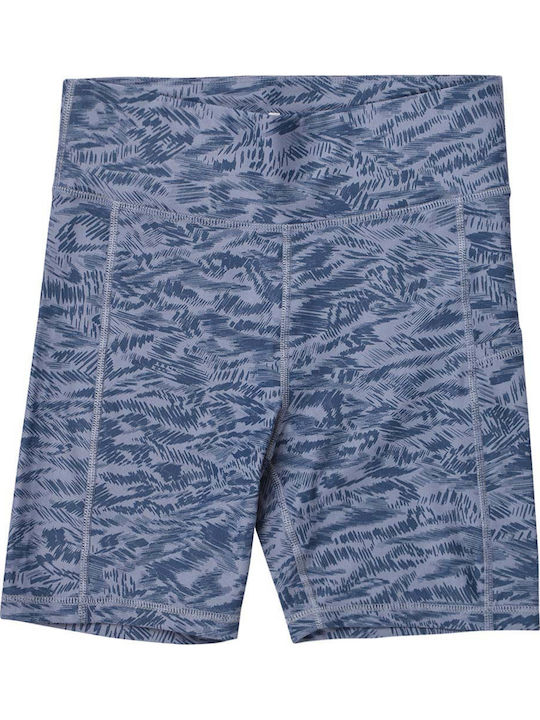 Schulung Frauen Fahrrad Leggings Hochgeschnitten Blau