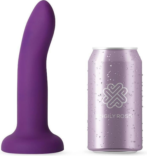 Engily Ross Dildo με Βεντούζα Μωβ 17cm