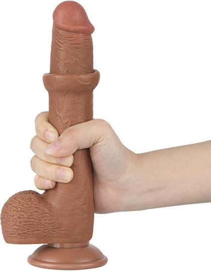 Dildo Sliding Skin 9 Brown (έως 18 Δόσεις)