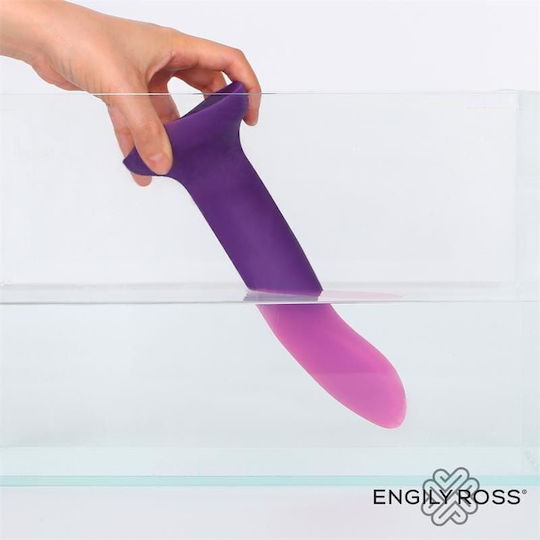 Engily Ross Dildo με Βεντούζα Μωβ 17cm