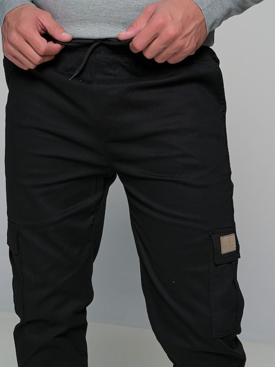 Trousers Cargo in Regular Fit Black