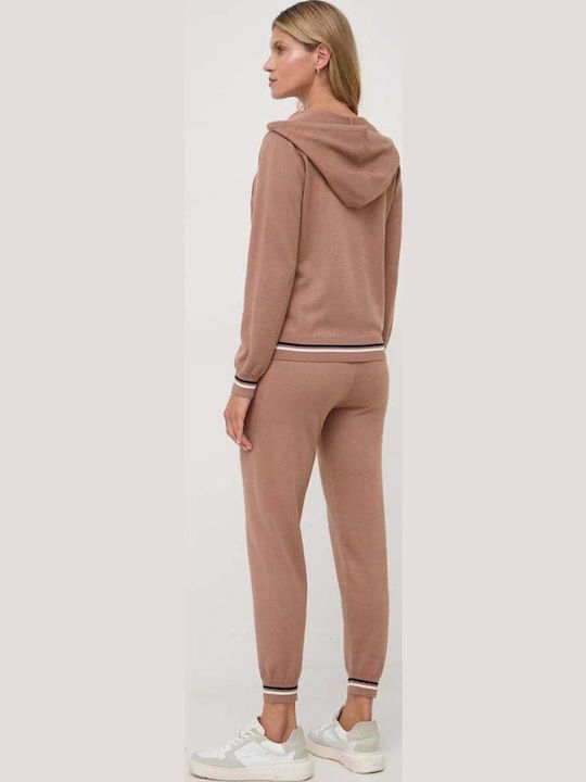 Women's Sweatshirt Jacket Peach