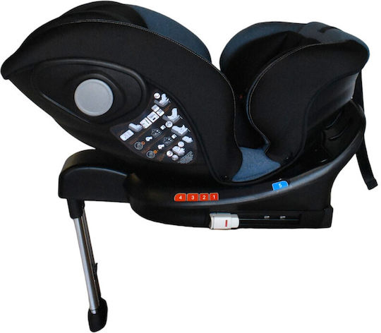 ForAll Baby Car Seat with Isofix Black with Blue 0-36 kg