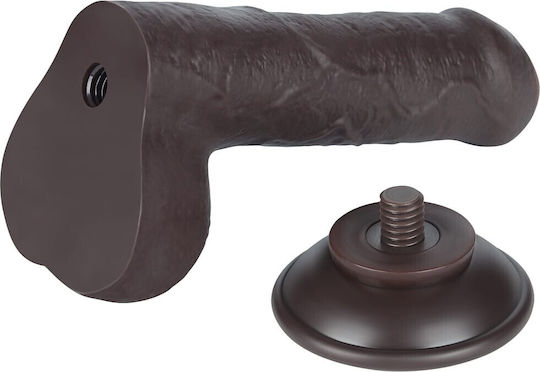 Lovetoy Dildo με Όρχεις και Βεντούζα Flesh 18.3cm
