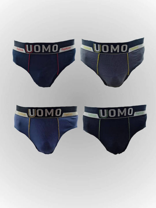 Uomo Men's Briefs 4Pack Colorful