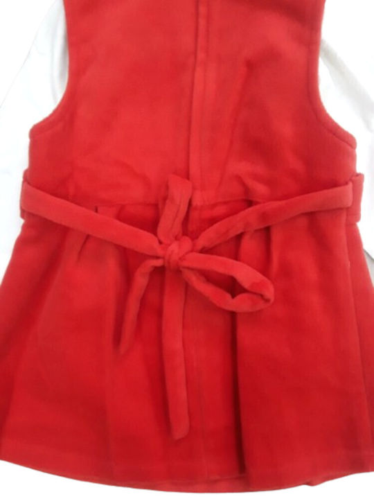 White Παιδικό Φόρεμα Σαραφάν Bebe Red, White