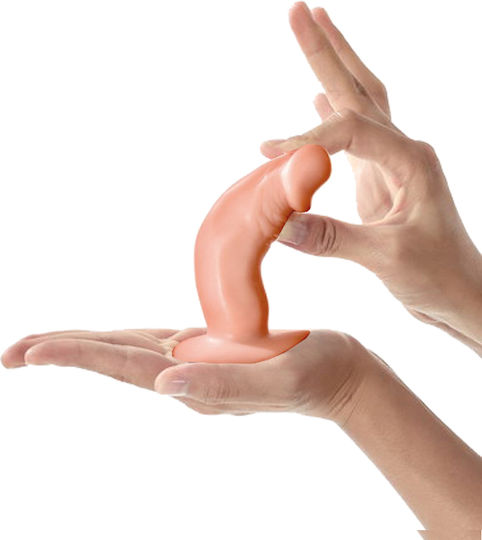 Real Body Dildo με Βεντούζα Flesh 11cm