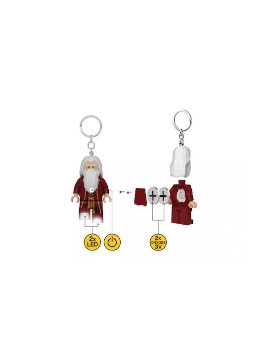 LEGO Keychain Plastic with LED White