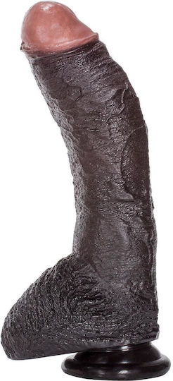 Calexotics Sean Michaels Dildo realist cu Testicule și Ventuză Maro 25cm