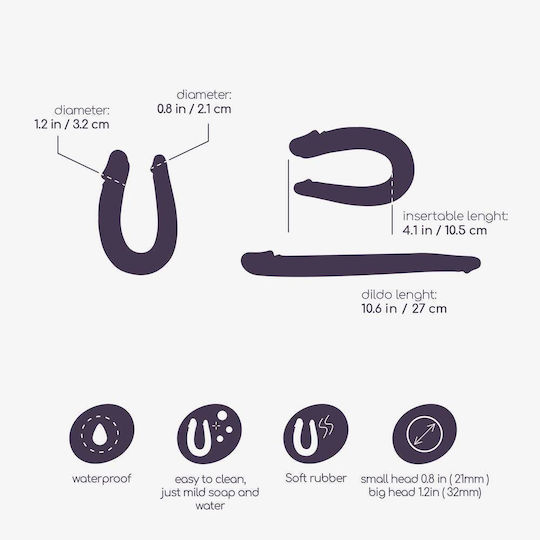 Crushious Doppelter Dildo Rosa 27cm